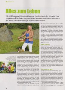 Portrait der Waldviertler Kräuterpädagogin aus Waidhofen. Eunike Grahofer schreibt fast vergessene Überlieferungen auf.